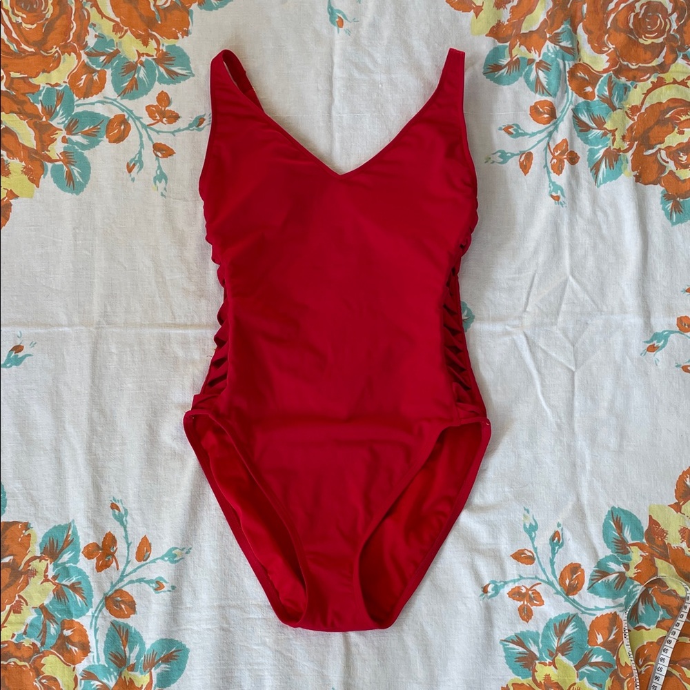 Bleu Rod Beattie Red Swimsuit